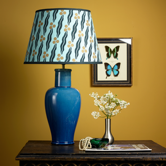 Larger Lolita table lamp in a turquoise glaze