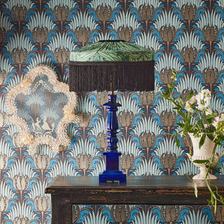 May table lamp in marjorelle blue