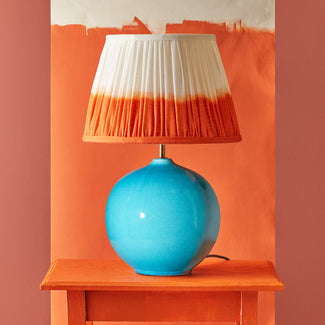 Olly table lamp in turquoise