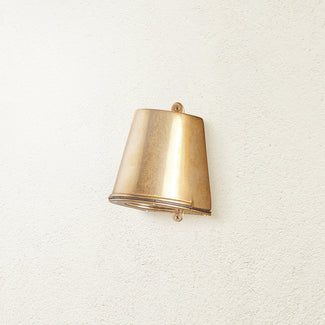 Cochrane ip54 mast light in natural unlacquered brass