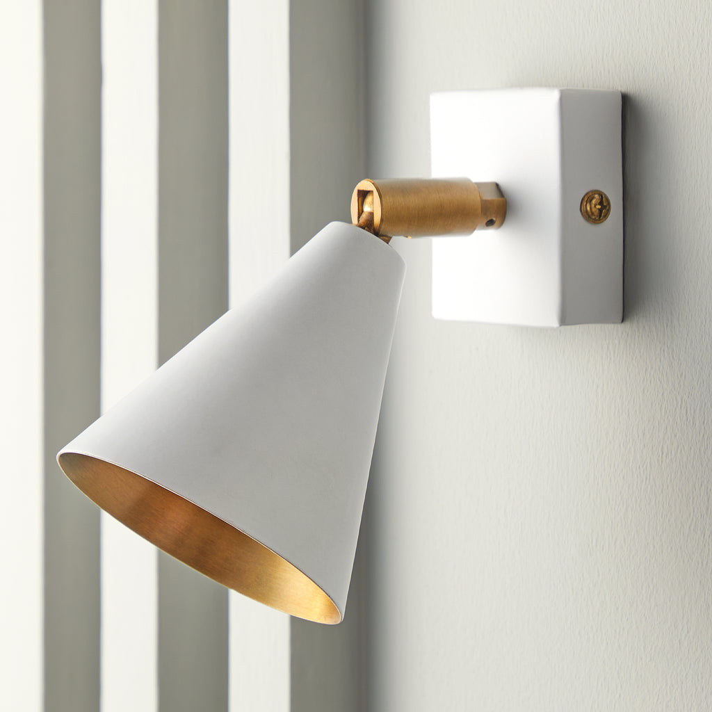 Crick single spotlight in white