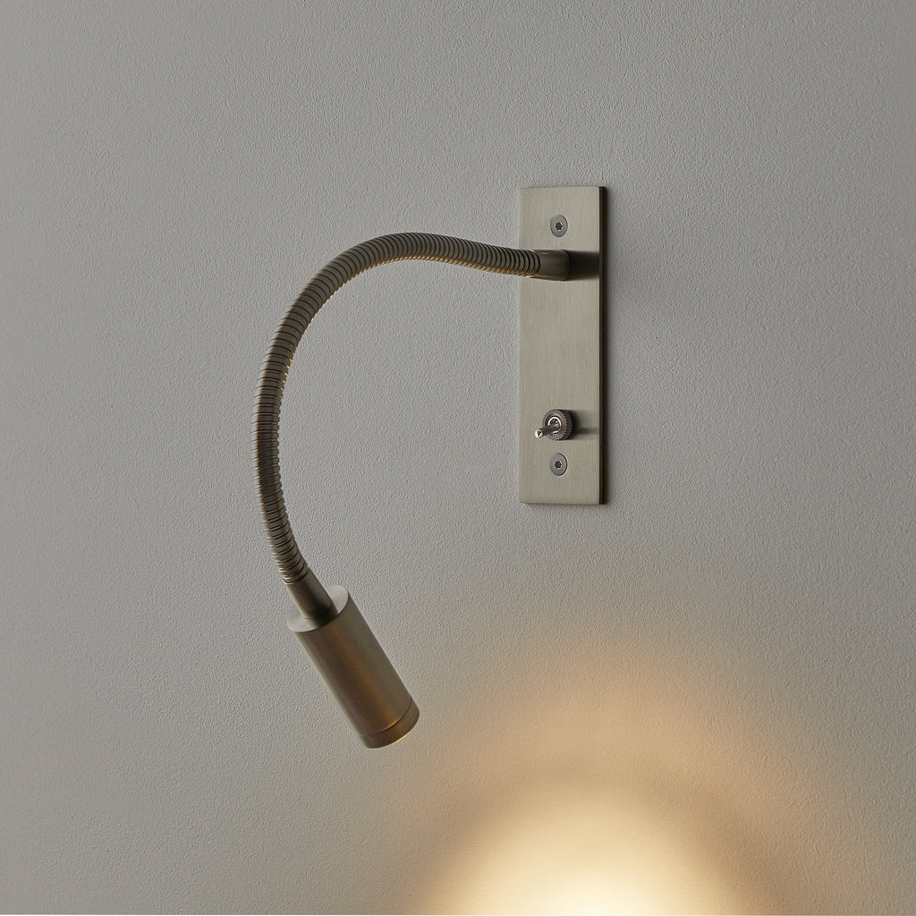 Flex Wall Light in Antique Silver Finish