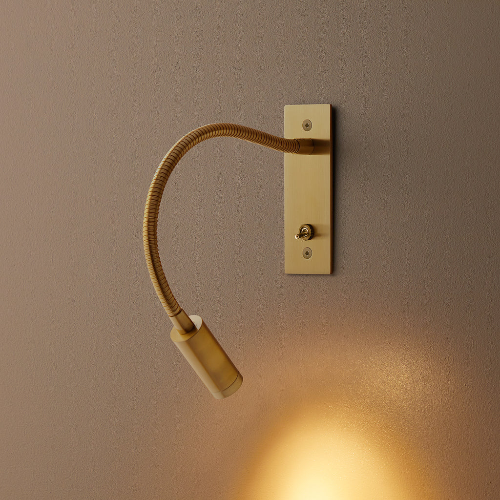 Flex Wall Light in Antique Brass Finish