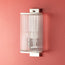 Roddy wall light in Nickel with glass rods