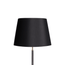 40cm straight empire lampshade in black silk with glasgow gold interior