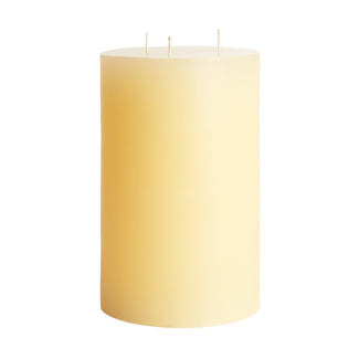 Larger Stormy Pillar Candle in Ivory