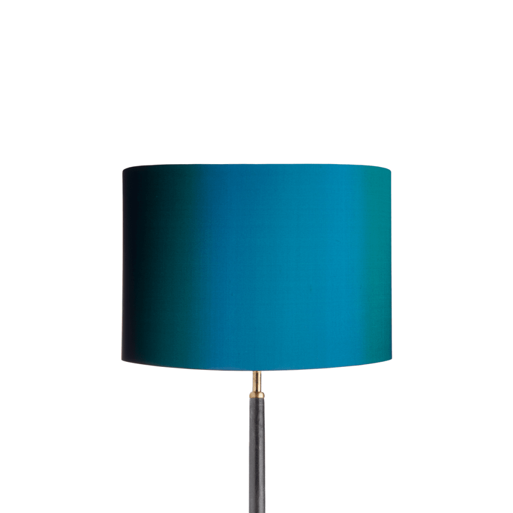 35cm drum lampshade peacock dupion silk