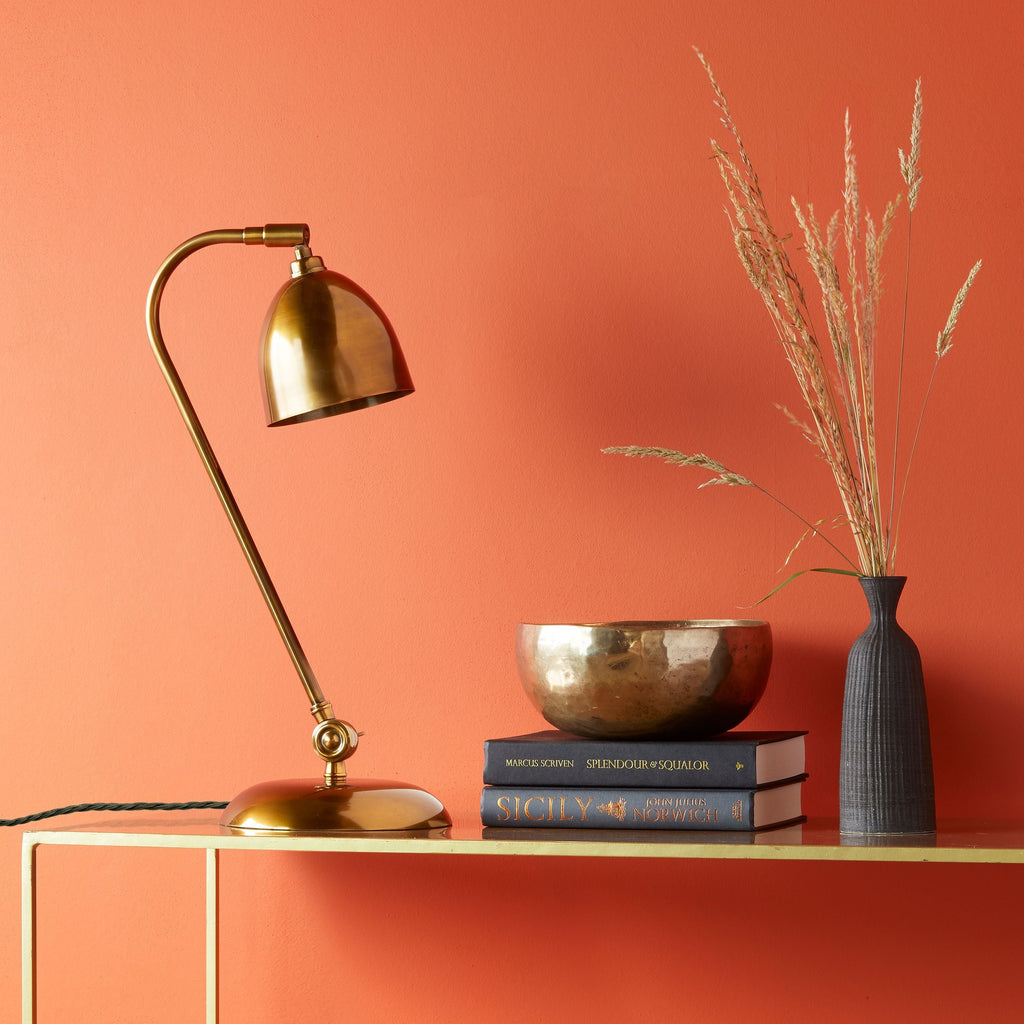 Obama Desk Light Antiqued Brass