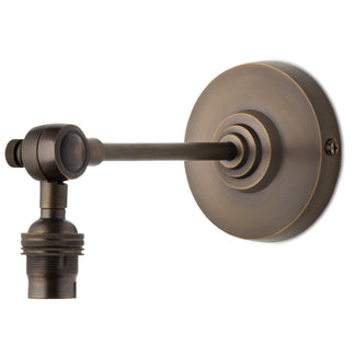 Elbow wall fitting in antiqued bronze