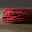 Three core silk twisted flex in red