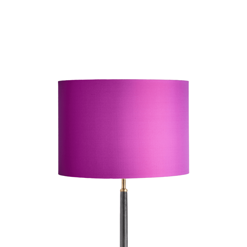 Pooky Lighting 35cm Fuchsia Dupion Silk Drum Lampshade