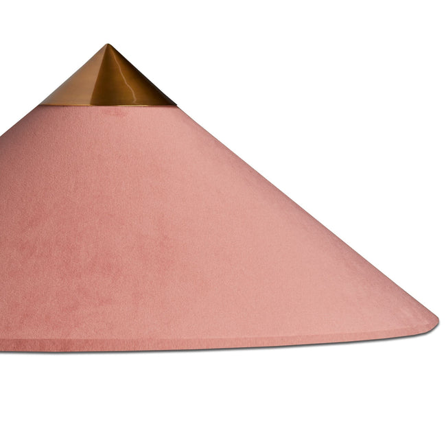 30cm cone shade in posh pink velvet