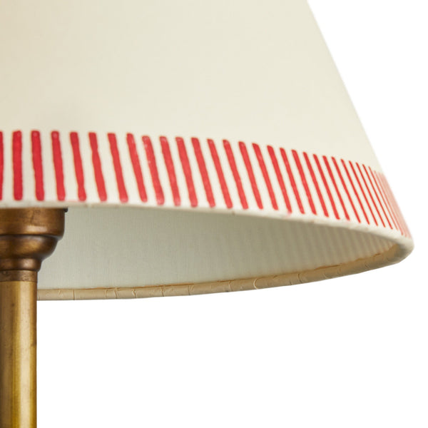 25cm empire shade in scarlet stitches hand painted card