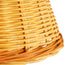 16cm empire shade in natural rattan with orange stripe