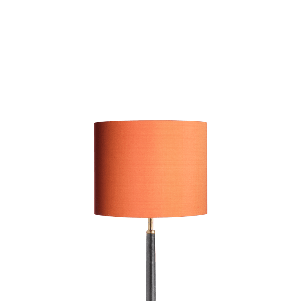 25cm drum lampshade saffron dupion silk