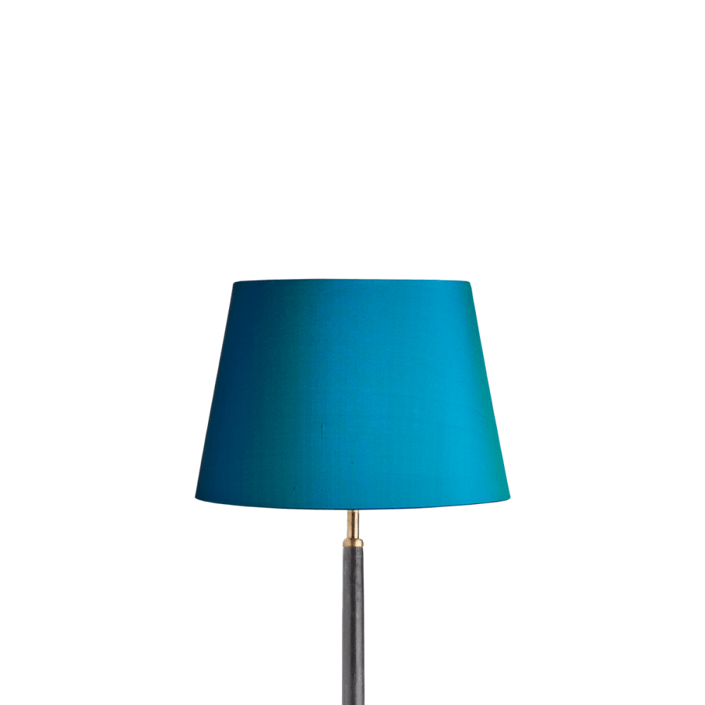 30cm straight empire lampshade peacock dupion silk