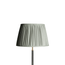 35cm straight empire gathered lampshade in smog stonewashed linen