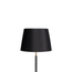 30cm straight empire lampshade in black silk with glasgow gold interior