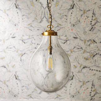 Bulbus pendant light in clear glass