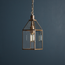 smaller Carrington lantern in Antiqued brass