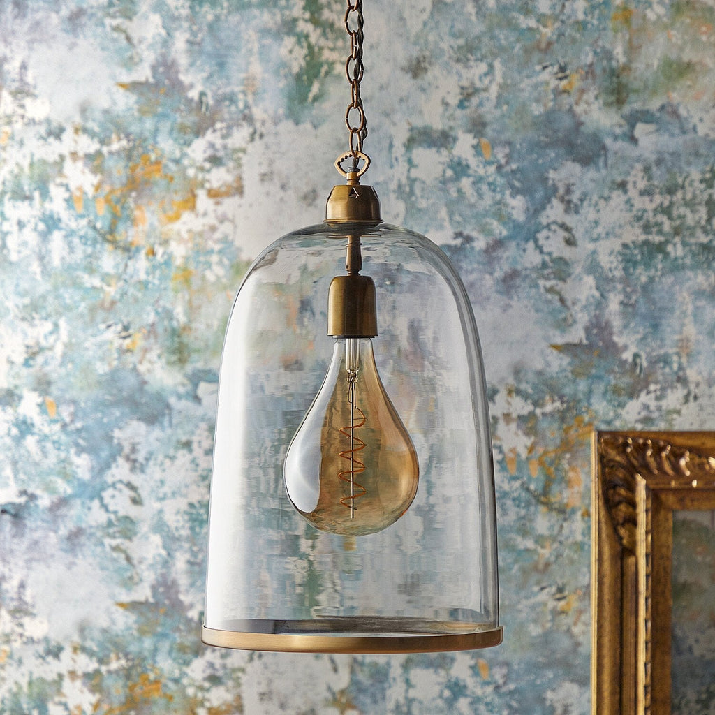larger Percy pendant light clear glass
