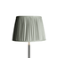 40cm straight empire gathered lampshade in smog stonewashed linen