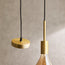 E27 pendant kit with Brushed brass finish