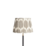 30cm straight empire printed linen ikat shade in grey Yoda