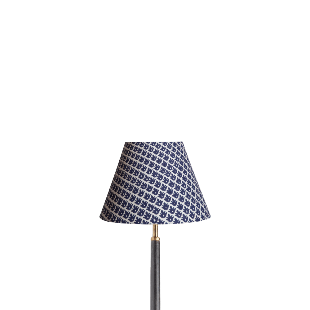 25cm empire lampshade temple block printed cotton