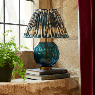Donna table lamp in Turquoise glass