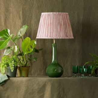 Ellie table lamp in emerald glaze