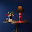 Wilma table lamp in hot pink