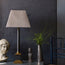 Wellington table lamp in antique brass