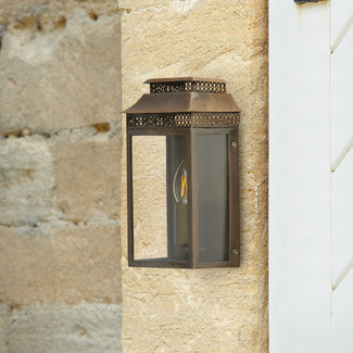 Hastings exterior IP44 wall light in bronze